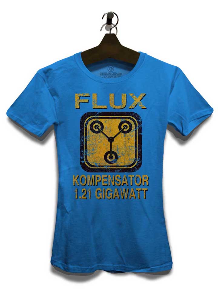 flux-kompensator-zurueck-in-die-zukunft-damen-t-shirt royal 3