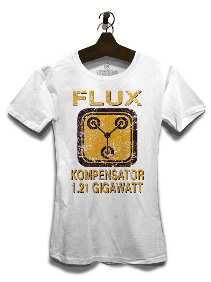 flux-kompensator-zurueck-in-die-zukunft-damen-t-shirt weiss 3