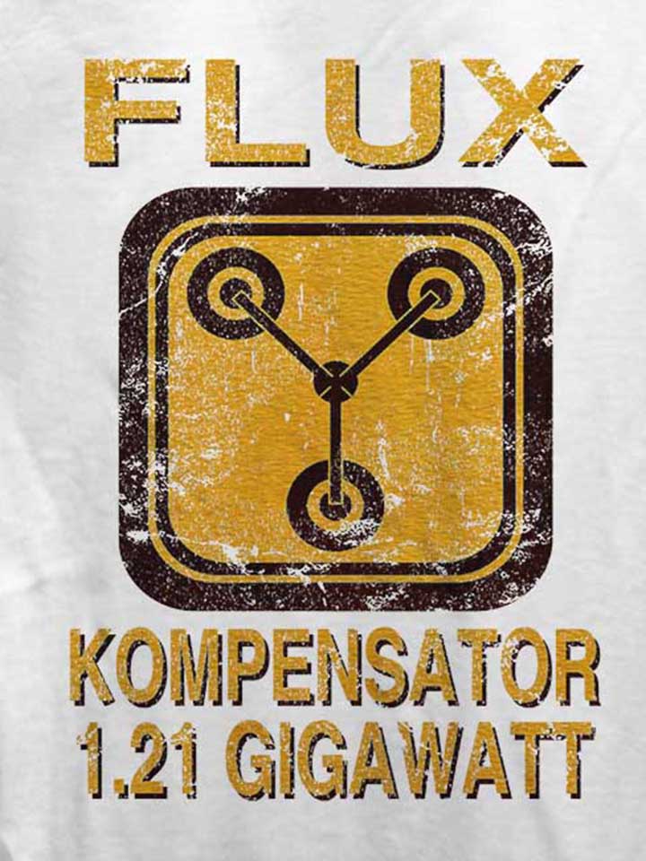 flux-kompensator-zurueck-in-die-zukunft-damen-t-shirt weiss 4