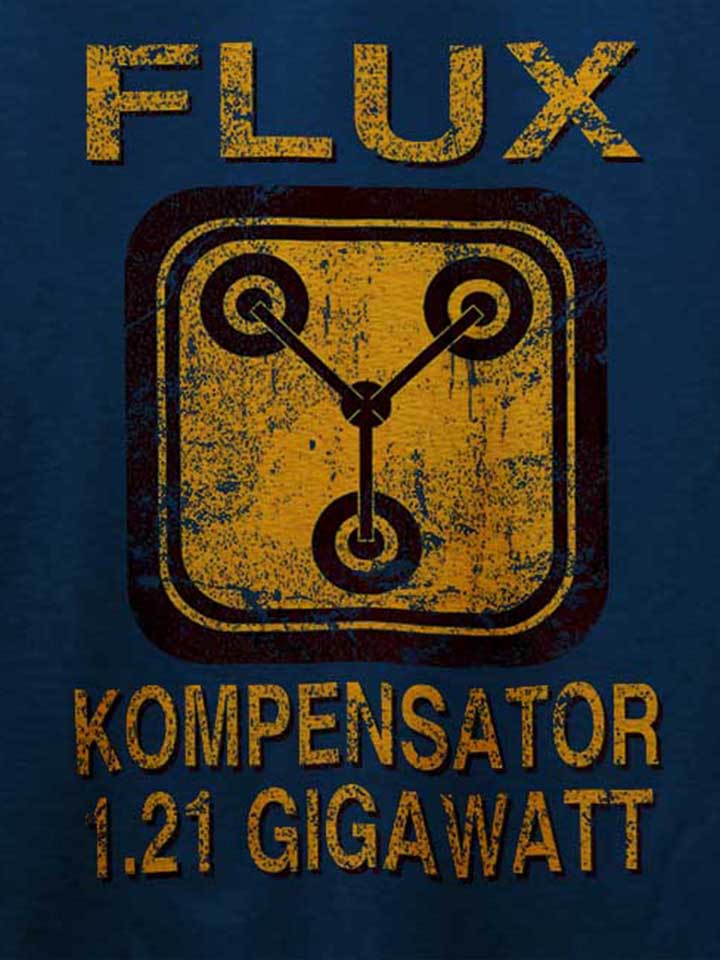 flux-kompensator-zurueck-in-die-zukunft-t-shirt dunkelblau 4