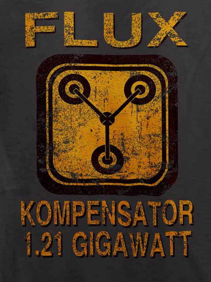 flux-kompensator-zurueck-in-die-zukunft-t-shirt dunkelgrau 4