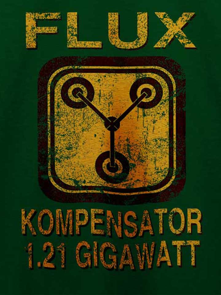 flux-kompensator-zurueck-in-die-zukunft-t-shirt dunkelgruen 4