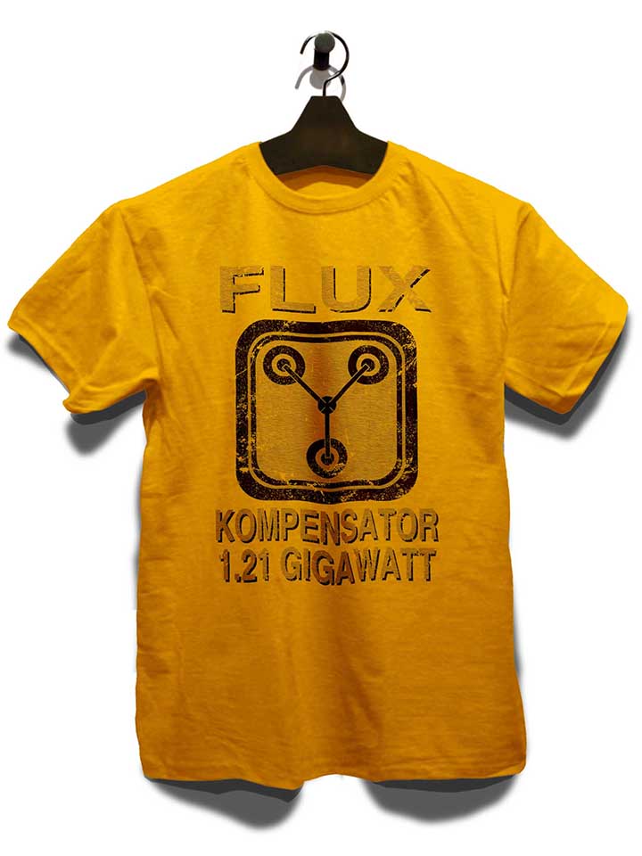 flux-kompensator-zurueck-in-die-zukunft-t-shirt gelb 3