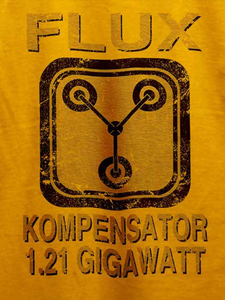flux-kompensator-zurueck-in-die-zukunft-t-shirt gelb 4