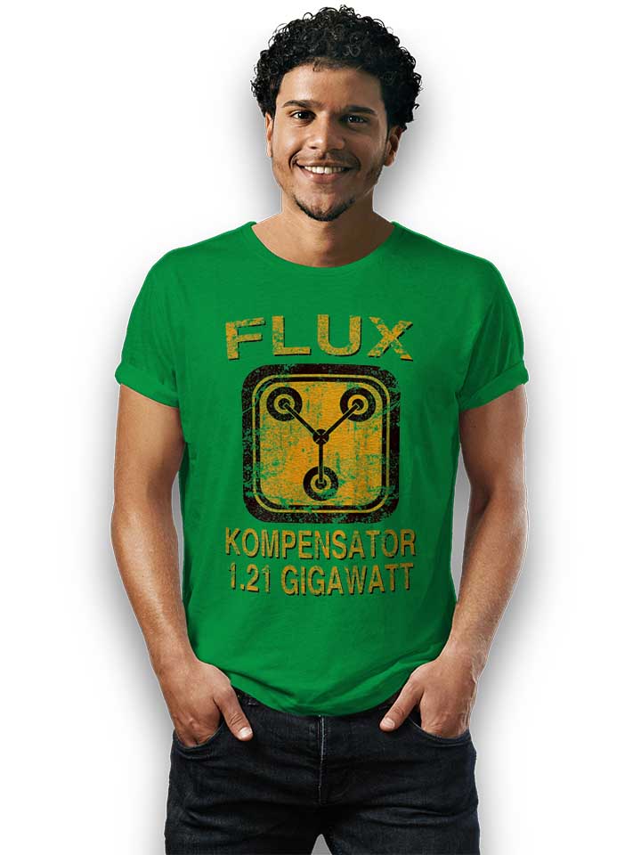 flux-kompensator-zurueck-in-die-zukunft-t-shirt gruen 2