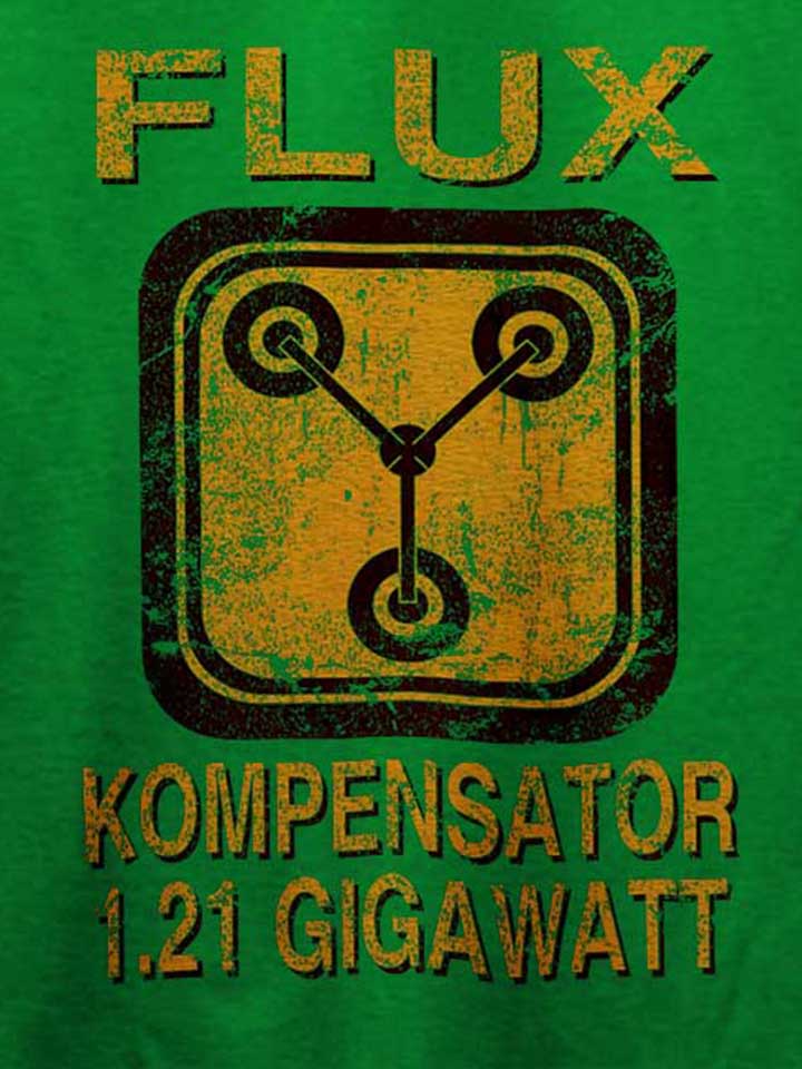 flux-kompensator-zurueck-in-die-zukunft-t-shirt gruen 4