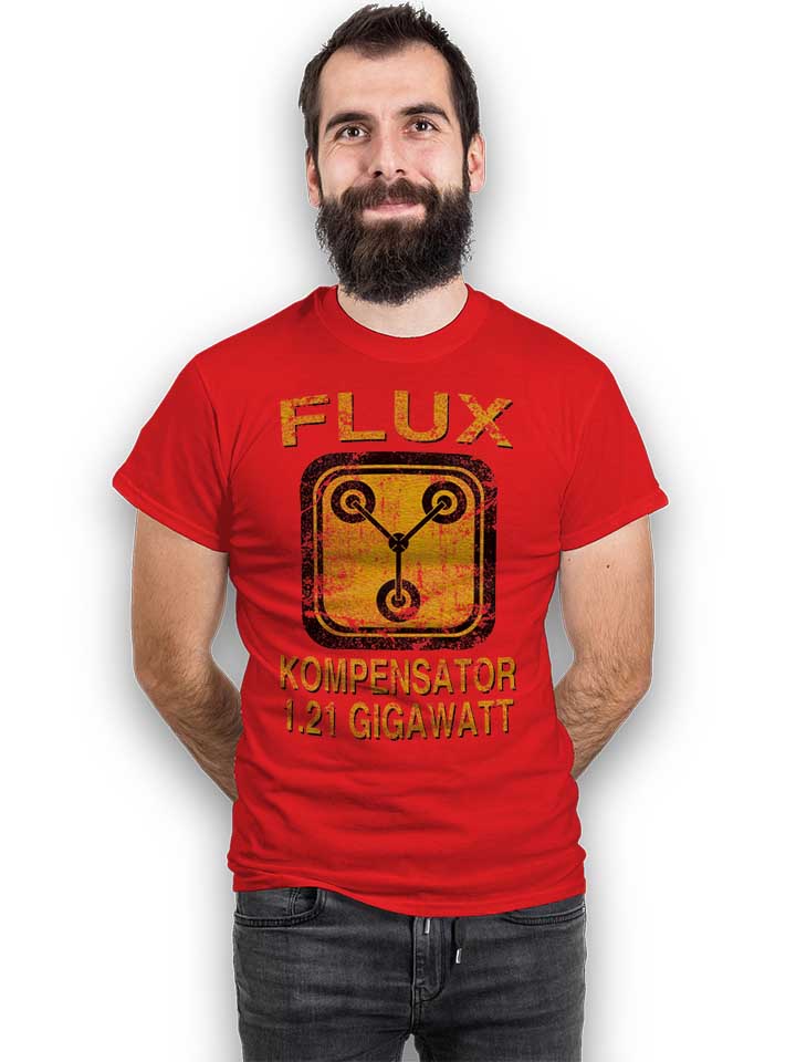 flux-kompensator-zurueck-in-die-zukunft-t-shirt rot 2