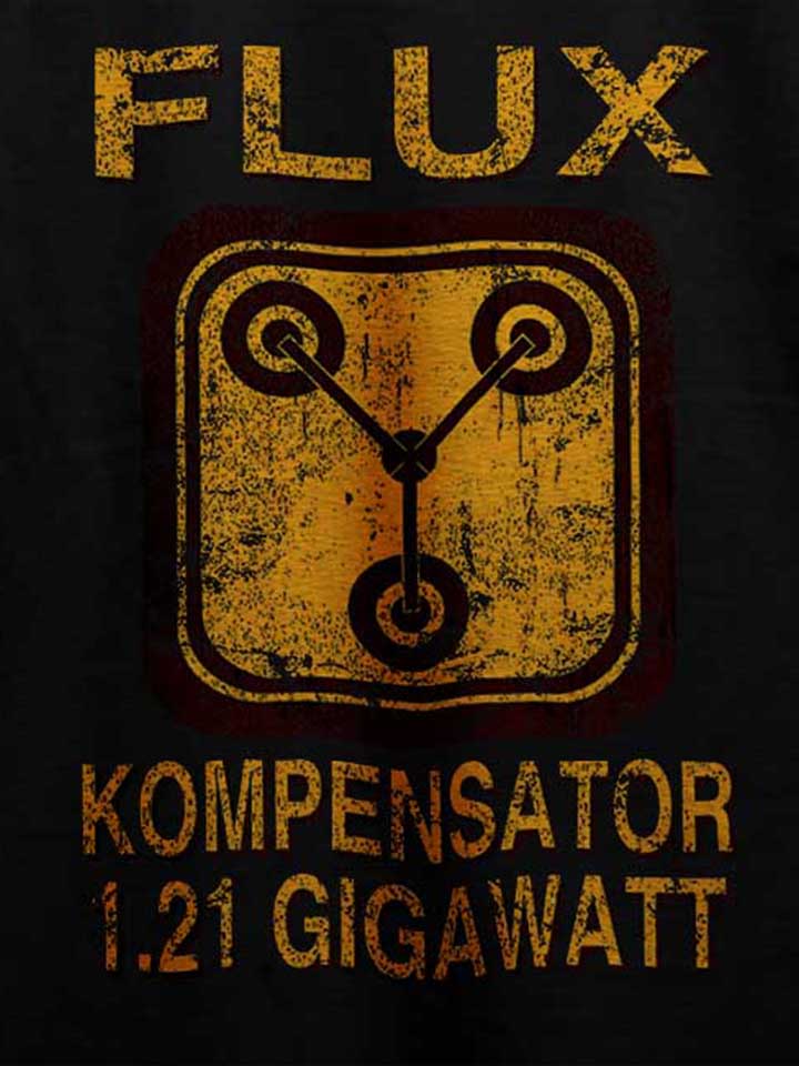 flux-kompensator-zurueck-in-die-zukunft-t-shirt schwarz 4
