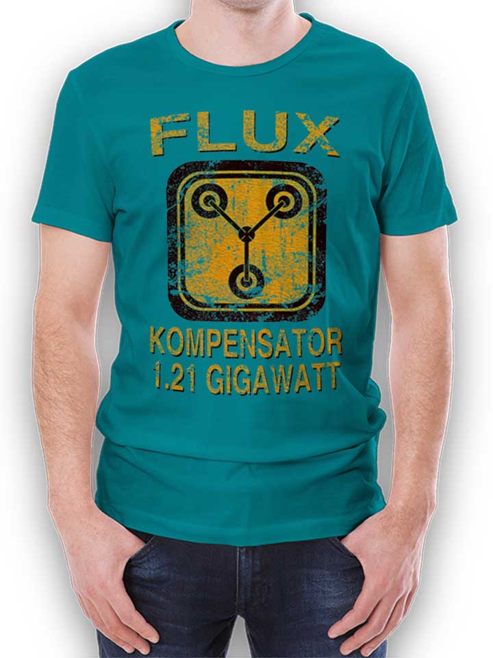 Flux Kompensator Zurueck In Die Zukunft T-Shirt turquoise L