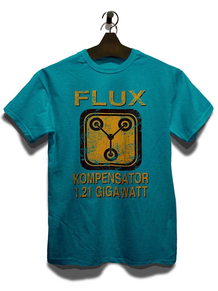flux-kompensator-zurueck-in-die-zukunft-t-shirt tuerkis 3