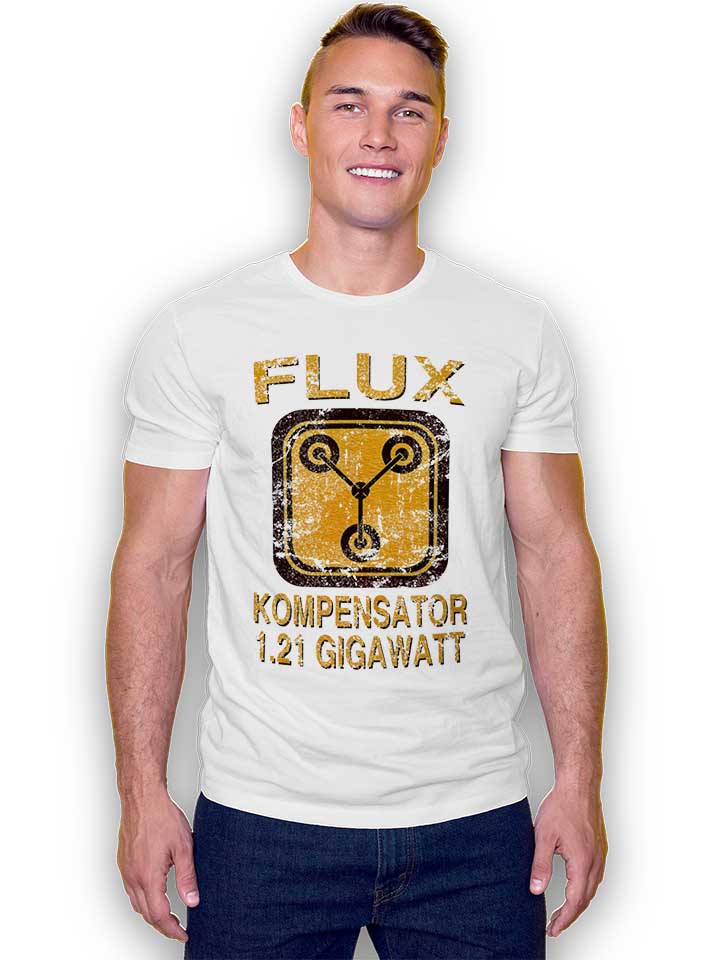 flux-kompensator-zurueck-in-die-zukunft-t-shirt weiss 2