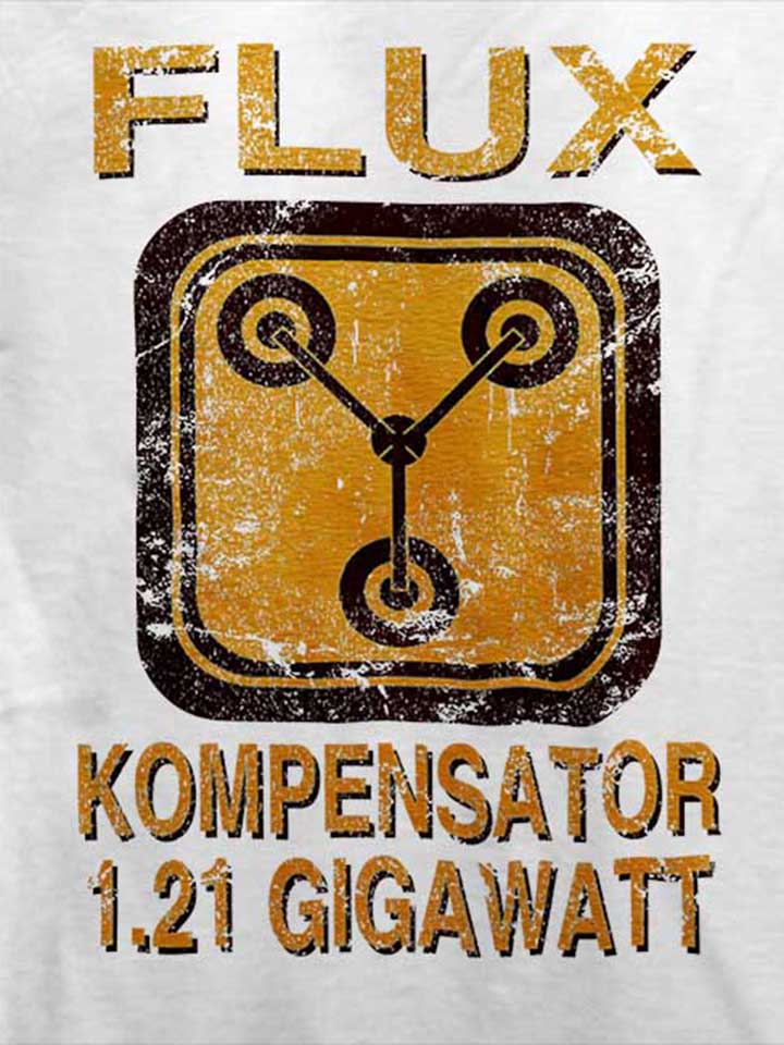 flux-kompensator-zurueck-in-die-zukunft-t-shirt weiss 4