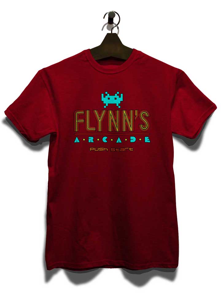 flynns-arcade-t-shirt bordeaux 3