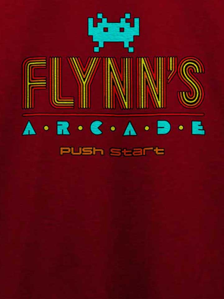 flynns-arcade-t-shirt bordeaux 4