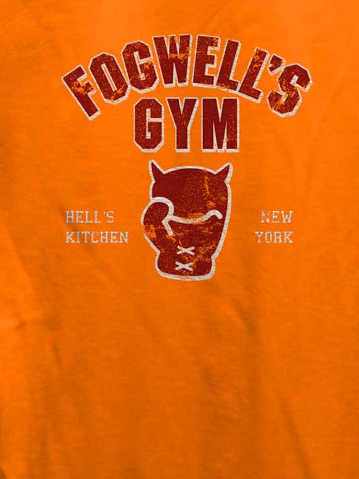 fogwells-gym-damage-damen-t-shirt orange 4