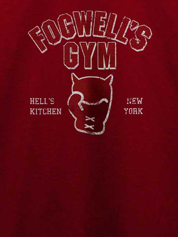 fogwells-gym-damage-t-shirt bordeaux 4