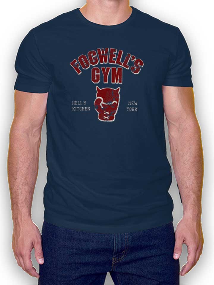 fogwells-gym-damage-t-shirt dunkelblau 1