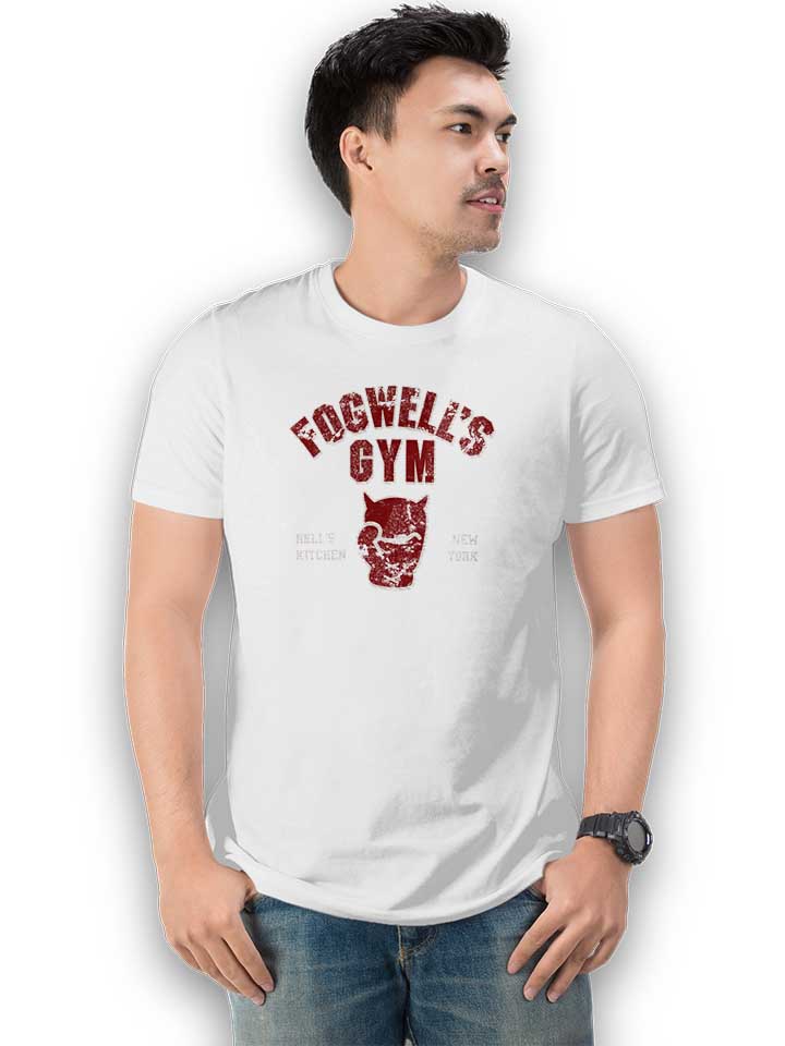 fogwells-gym-damage-t-shirt weiss 2