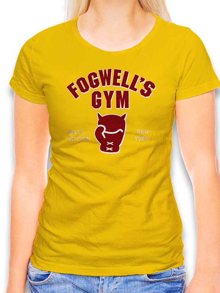 Fogwells Gym Damen T-Shirt gelb L