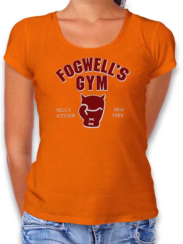 Fogwells Gym Damen T-Shirt orange L