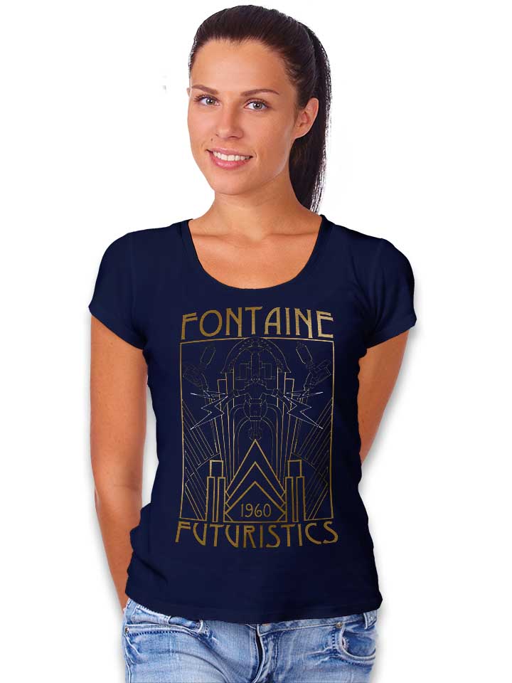 fontaine-futuristics-damen-t-shirt dunkelblau 2