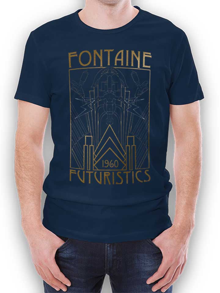 Fontaine Futuristics T-Shirt bleu-marine L