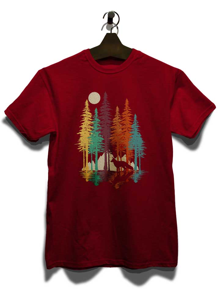 forest-fox-t-shirt bordeaux 3