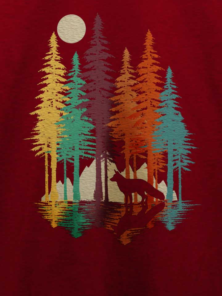 forest-fox-t-shirt bordeaux 4