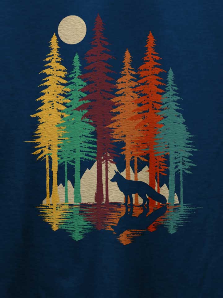 forest-fox-t-shirt dunkelblau 4