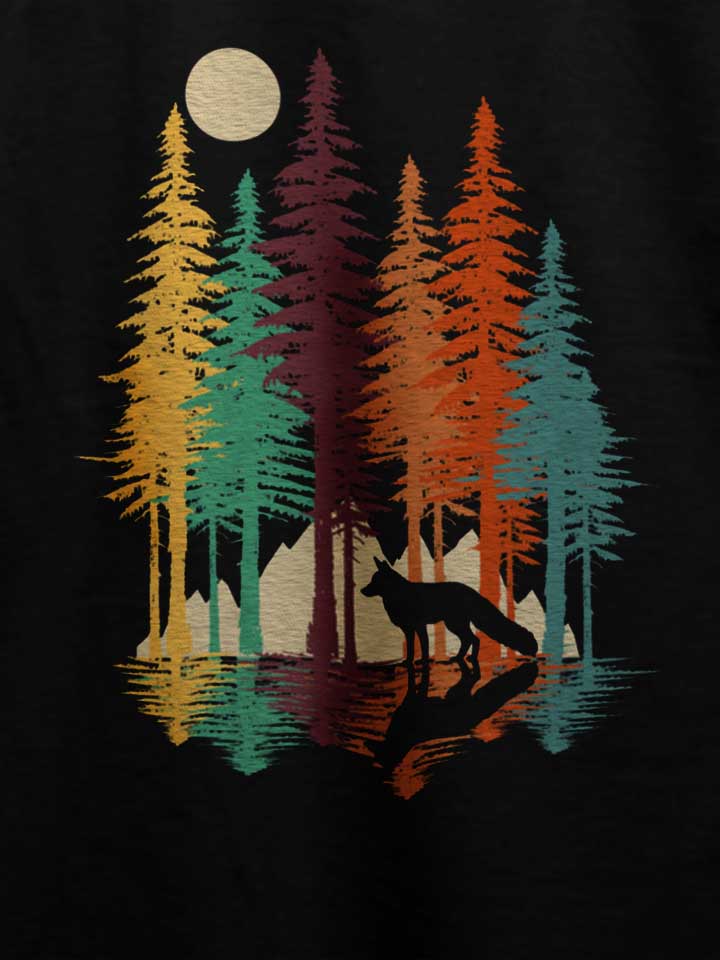 forest-fox-t-shirt schwarz 4