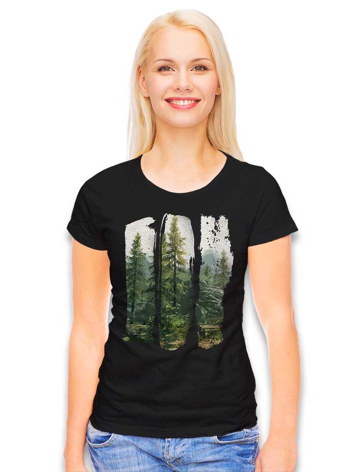 forest-damen-t-shirt schwarz 2