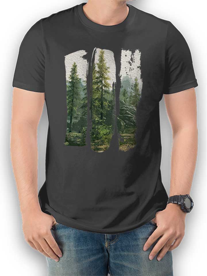 Forest T-Shirt grigio-scuro L