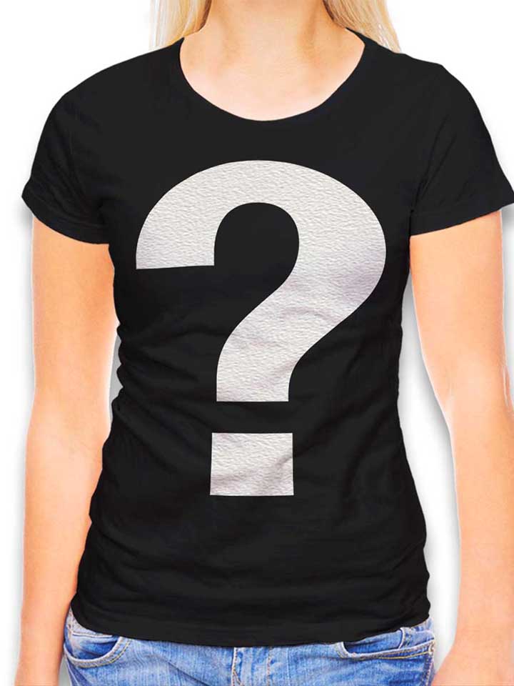 Fragezeichen T-Shirt Donna nero L
