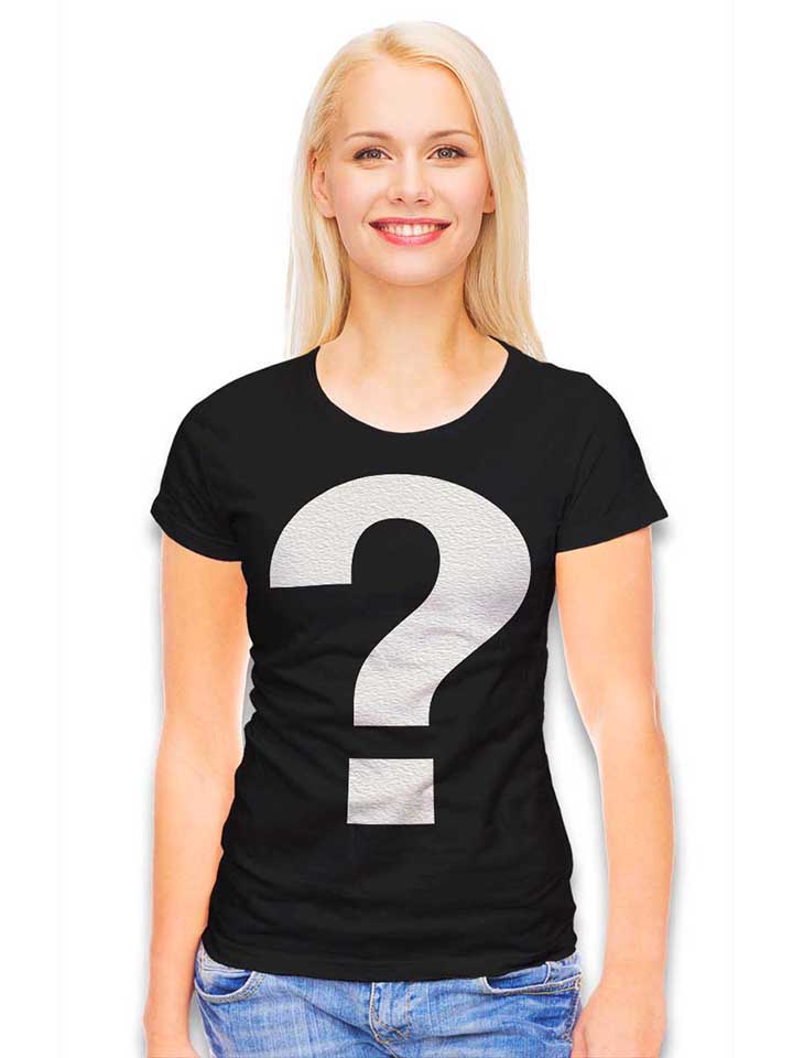 fragezeichen-damen-t-shirt schwarz 2