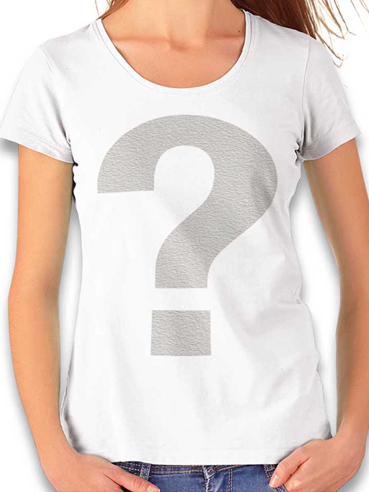 Fragezeichen Camiseta Mujer blanco L