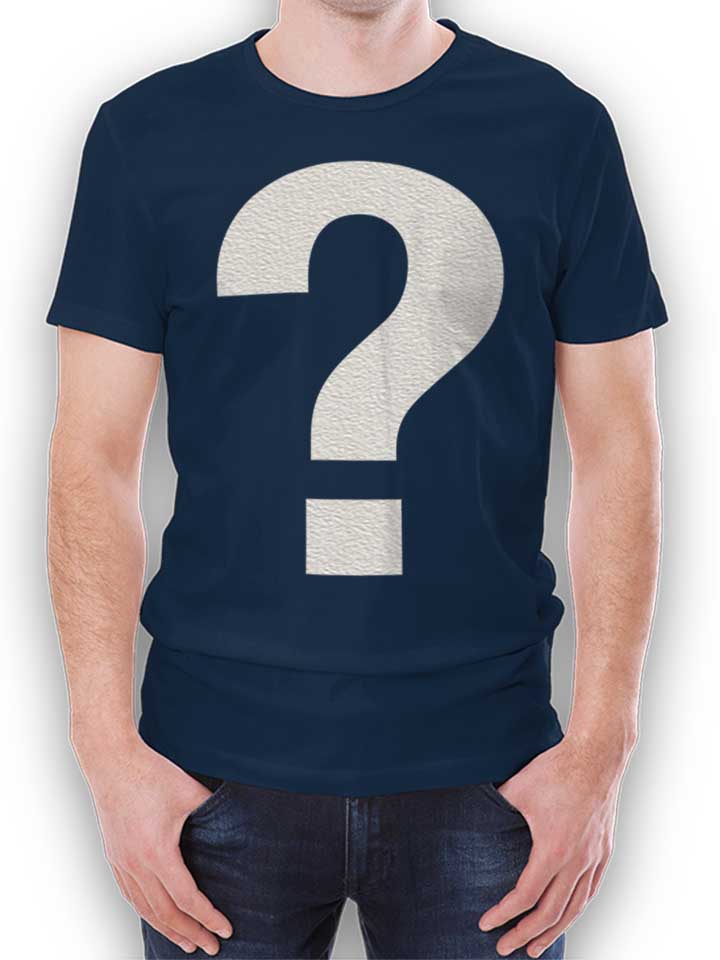 Fragezeichen T-Shirt navy L