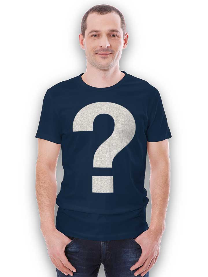 fragezeichen-t-shirt dunkelblau 2