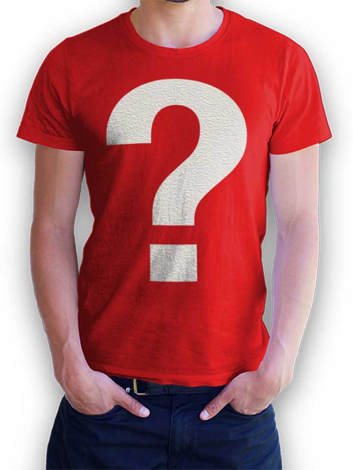 Fragezeichen T-Shirt rot L