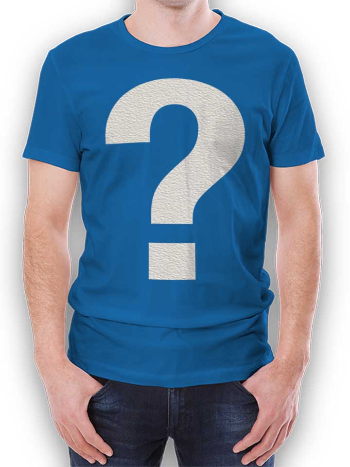 Fragezeichen T-Shirt blu-royal L