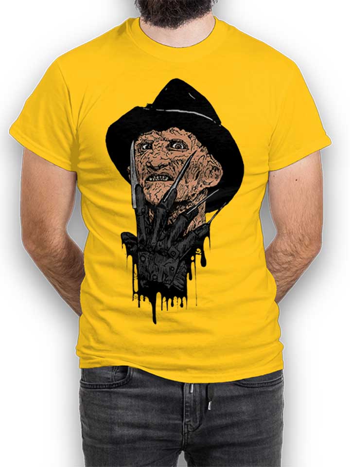 Freddy Krueger T-Shirt gelb L