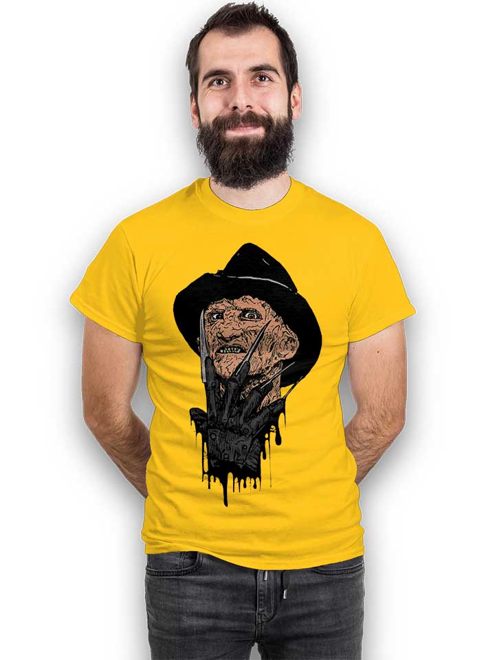 freddy-krueger-t-shirt gelb 2