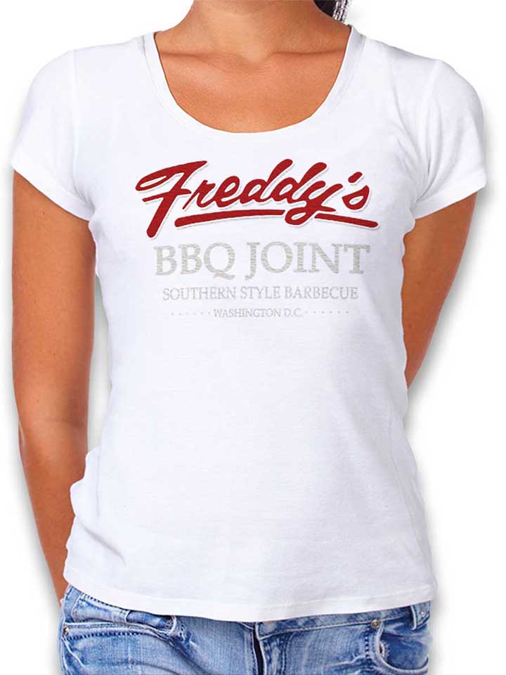 Freddys Bbq Joint Damen T-Shirt weiss L