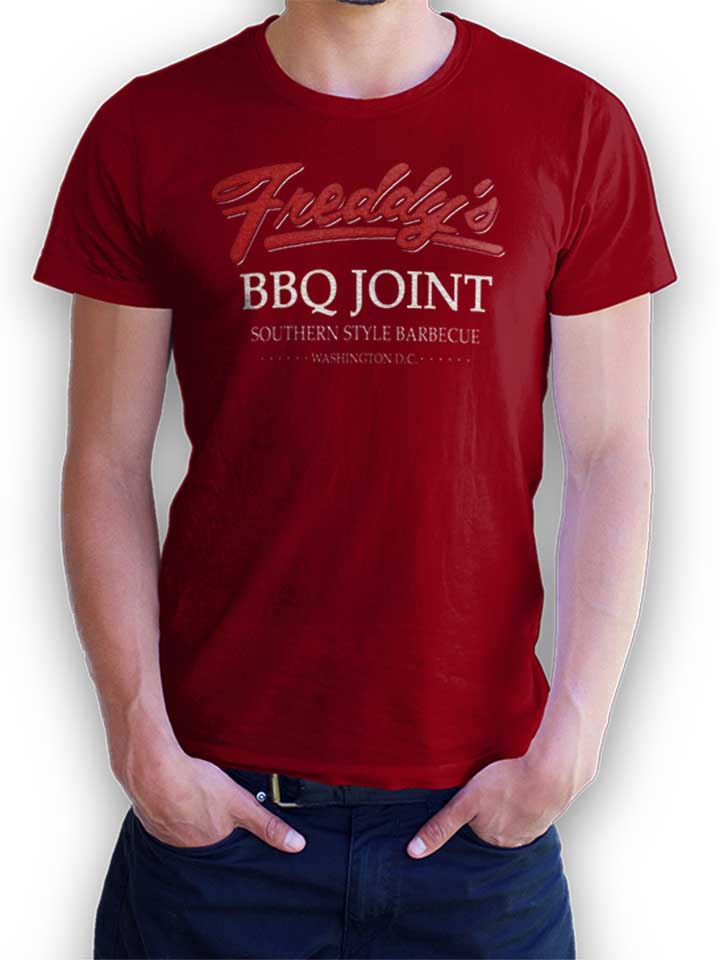 freddys-bbq-joint-t-shirt bordeaux 1