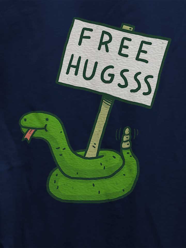 free-hugs-02-damen-t-shirt dunkelblau 4