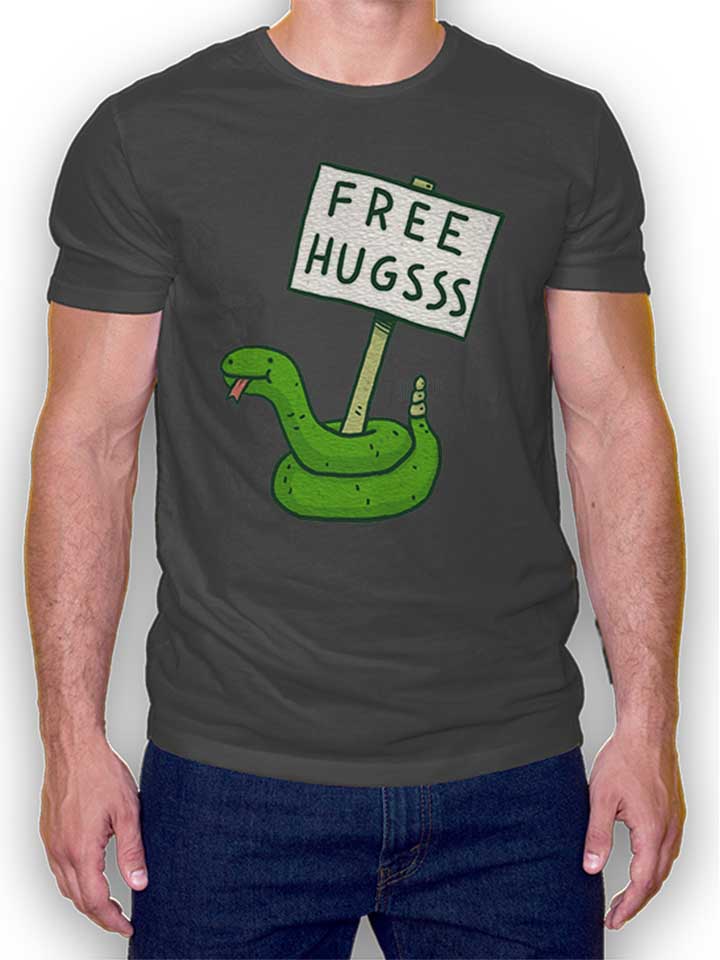 Free Hugs 02 T-Shirt dunkelgrau L