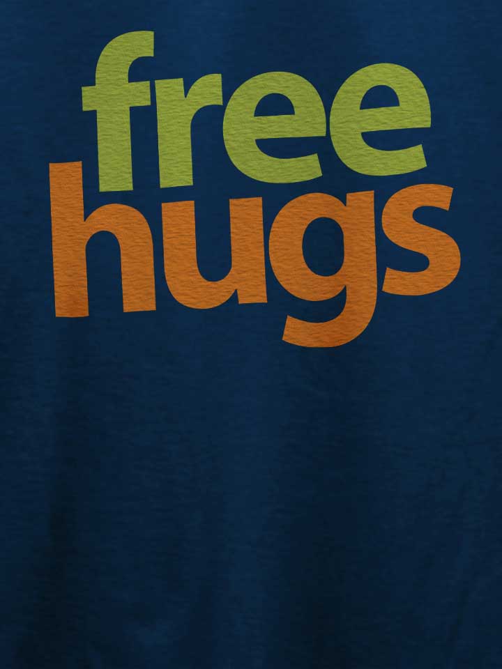 free-hugs-03-t-shirt dunkelblau 4