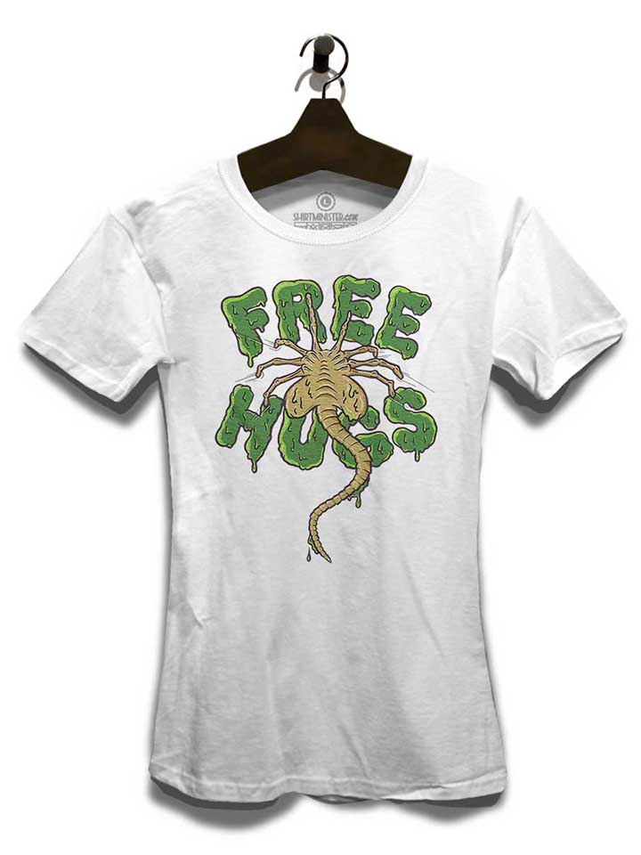 free-hugs-alien-xenomorph-damen-t-shirt weiss 3