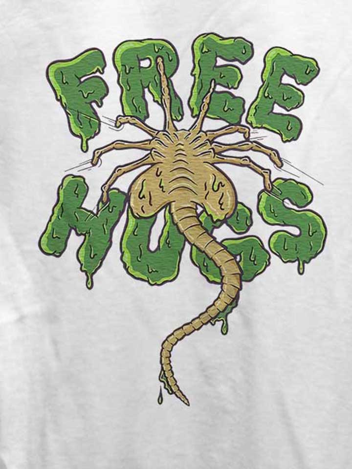 free-hugs-alien-xenomorph-damen-t-shirt weiss 4