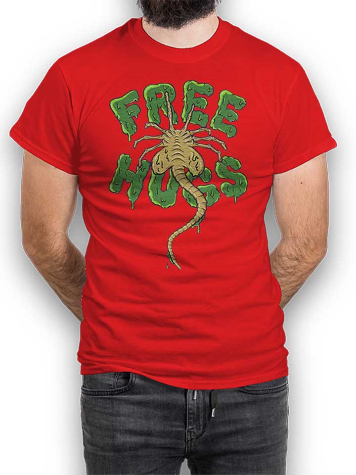 Free Hugs Alien Xenomorph T-Shirt rot L
