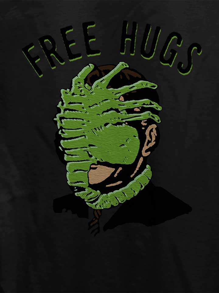 free-hugs-alien-damen-t-shirt schwarz 4
